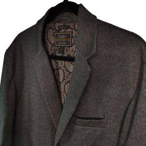 JOS. A BANK Tailored Fit Comfort Stretch Herringbone Knit Sports Coat XL Men